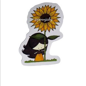 𝅺🌻 4 for $8 or 8 for $13🌻  Sunflower Sticker